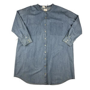 Rag & Bone Charm Denim Dress Light Wash Size L